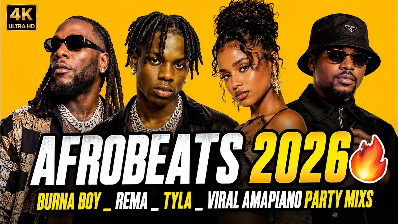 AFROBEATS 2026 π₯ Burna Boy_ Rema _ Tyla _ Viral Amapiano Party Mixs cover art