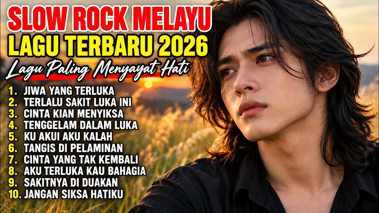 SLOW ROCK MELAYU TERBAIK 2026 / JIWA YANG TERLUKA / Full Album Lagu Malaysia Menyayat Hati cover art