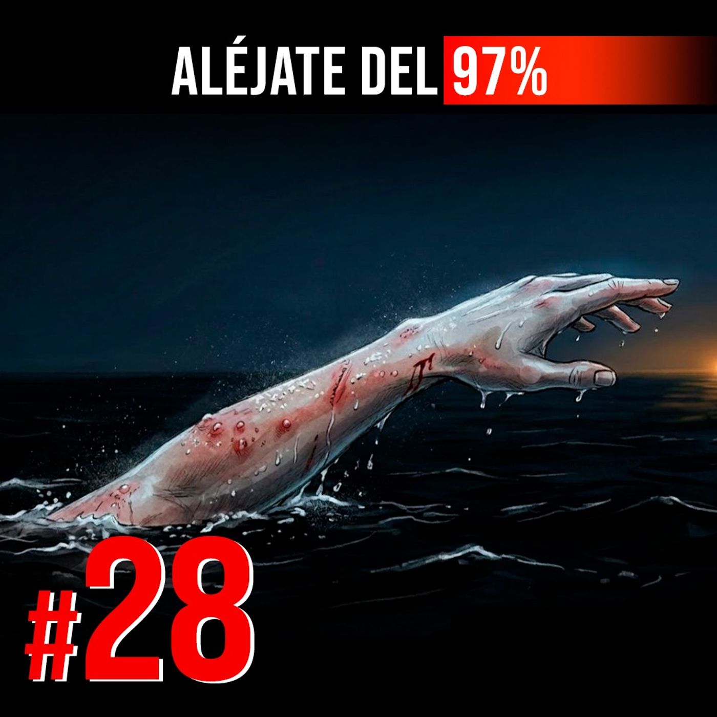 #28 | Cruzó Cuba-Florida a nado a los 64 años. Sin protección antitiburones | Diana Nyad | Aléjate del 97% cover art