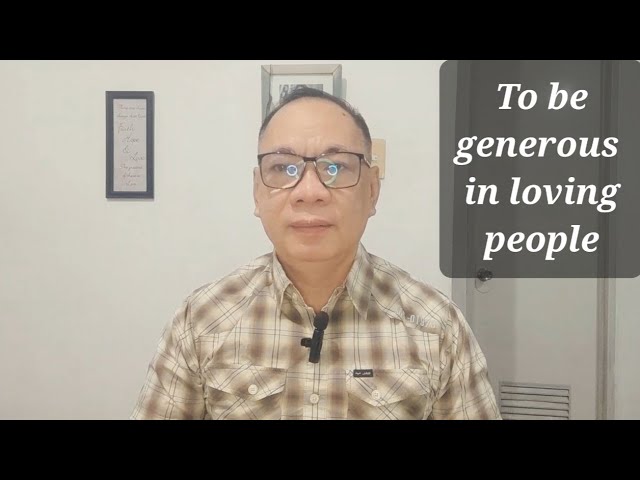 Daily Devotions in Tagalog: To be Generous in Loving People cover art