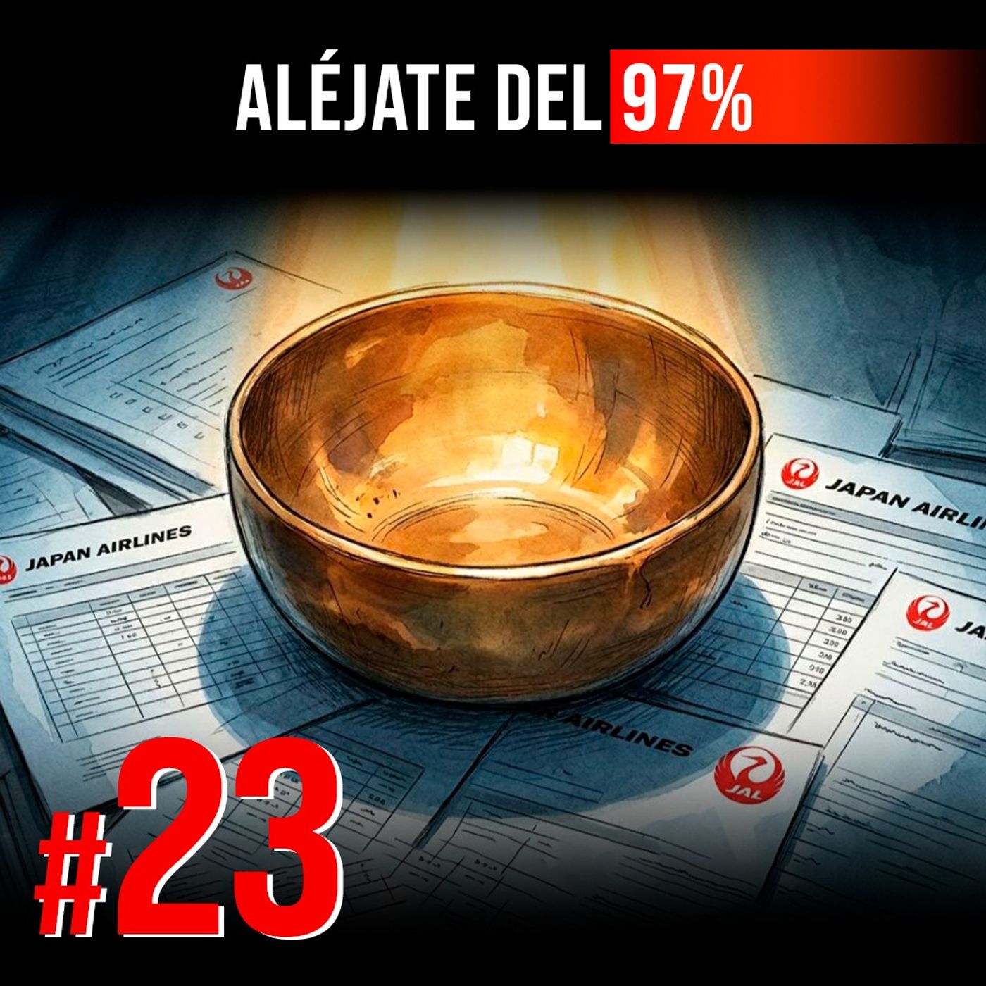 #23 | Un monje de 77 años salvó la aerolínea más endeudada del mundo, gratis. | Kazuo Inamori | Aléjate del 97% cover art