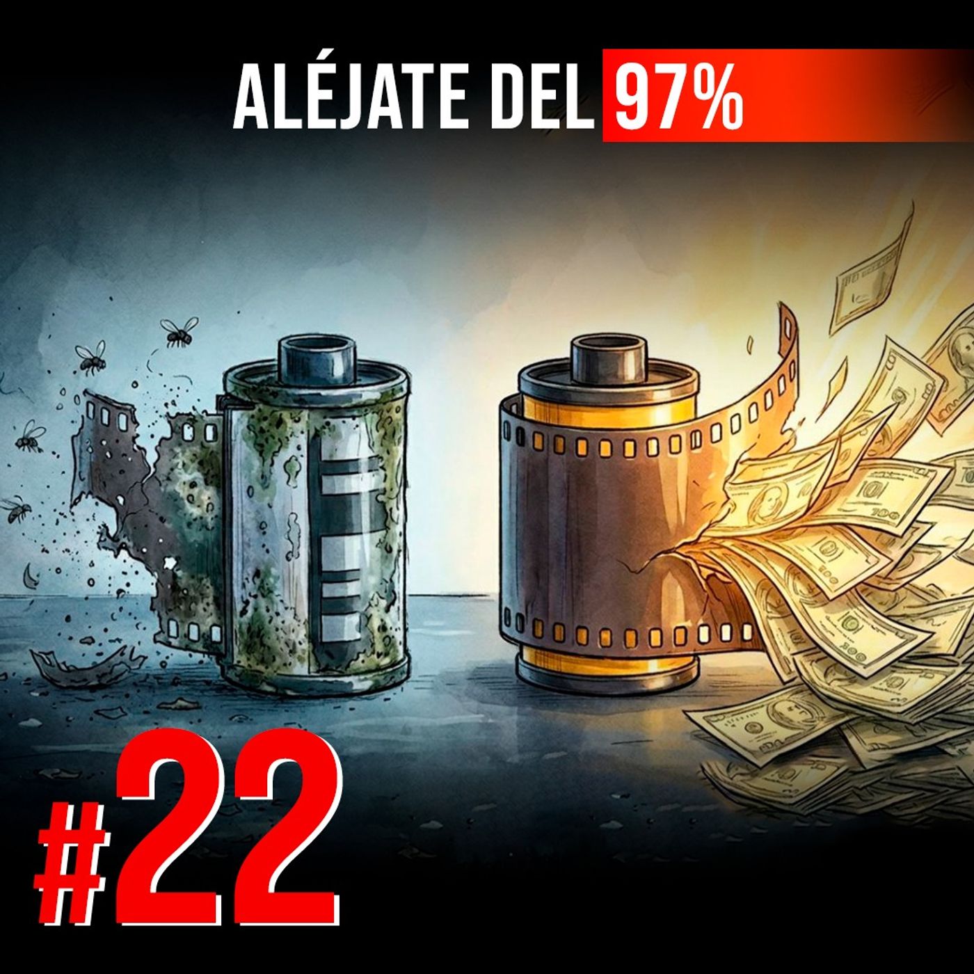 #22 | Eran exactamente iguales. Una murió. La otra factura 20 mil millones | Kodak | Aléjate del 97% cover art