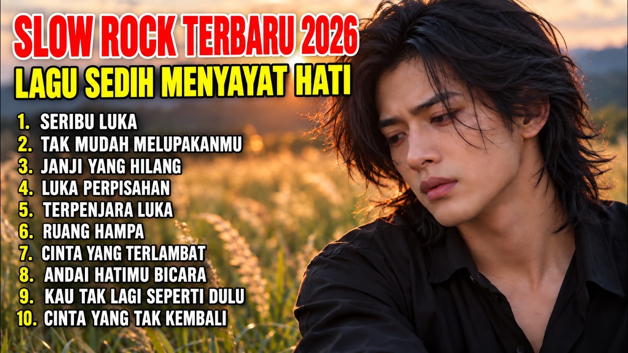 SLOW ROCK MELAYU TERBARU 2026 / SERIBU LUKA / Full Album Lagu Malaysia Menyayat Hati cover art