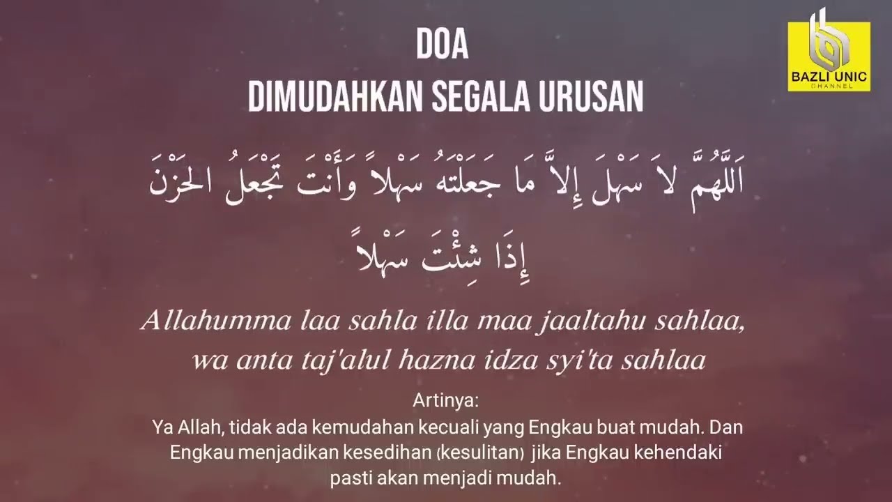 Doa kesembuhan dan dipermudahkan urusan cover art