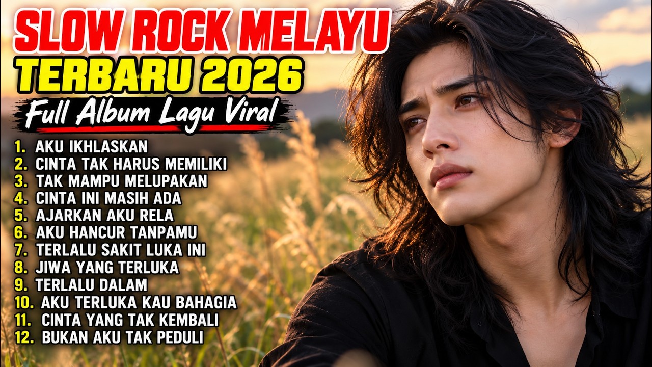 SLOW ROCK MELAYU TERBARU 2026 / AKU IKHLASKAN / Full Album Lagu Malaysia Paling Sedih Menyayat Hati cover art