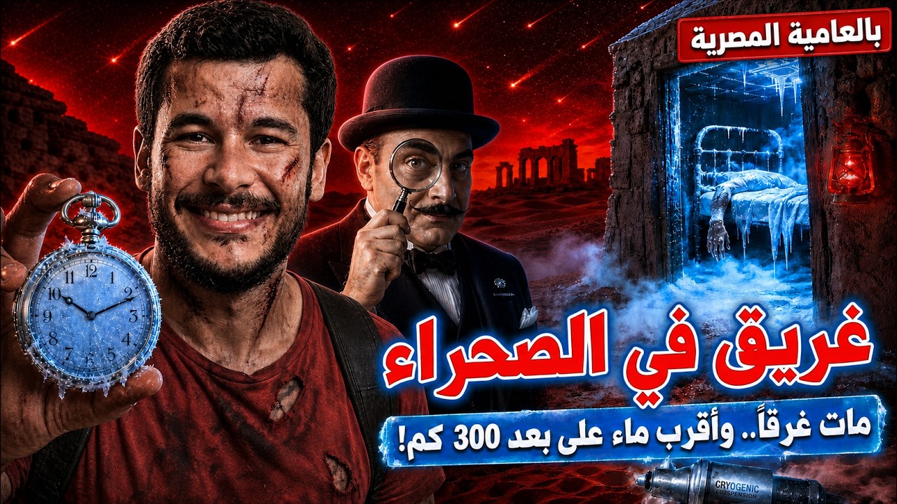 رحلتي العبثية مع هركيول بوارو في الصحراء الغربية بمصر! | قصة غريق في الصحراء cover art