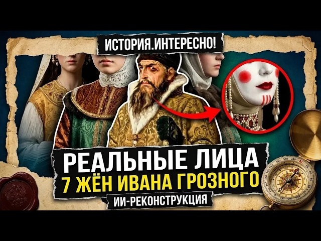 Первые красавицы Руси: как на самом деле выглядели жёны Ивана Грозного?ИИ оживил их! cover art