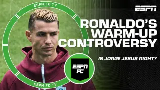 What to make of Ronaldo's warm-up situation 👀 Should Jorge Jesus have played him? 🤔 | ESPN FC (2026) poster