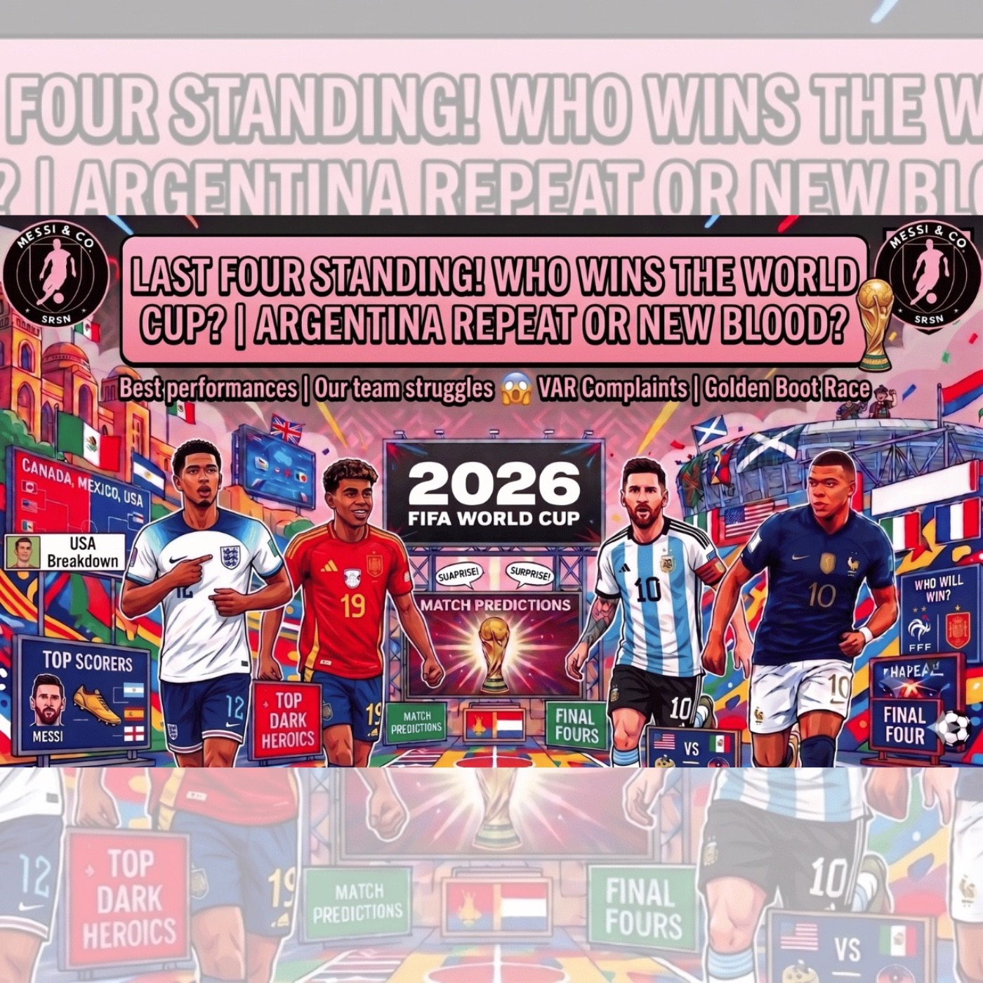 World Cup Final Four! Messi’s Argentina, Mbappé’s France, England & Spain 🏆 cover art