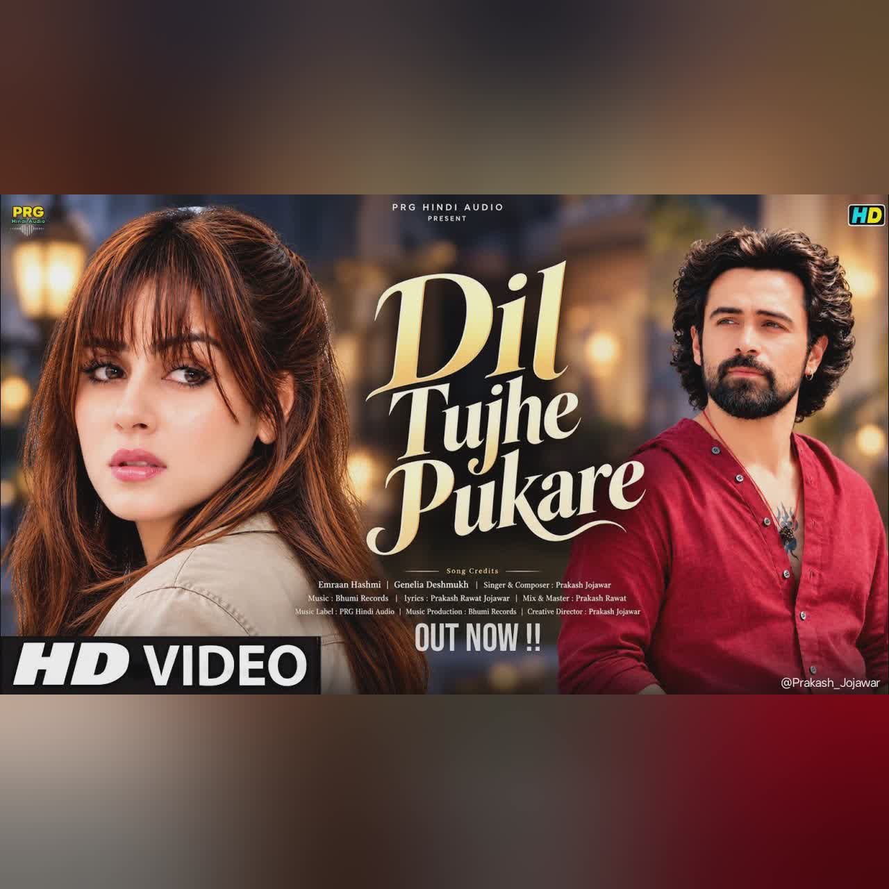 New Song 2026 | New Hindi Song | Dil Tujhe Pukare | Emran Hashmi | Genelia Deshmukh | New Song cover art