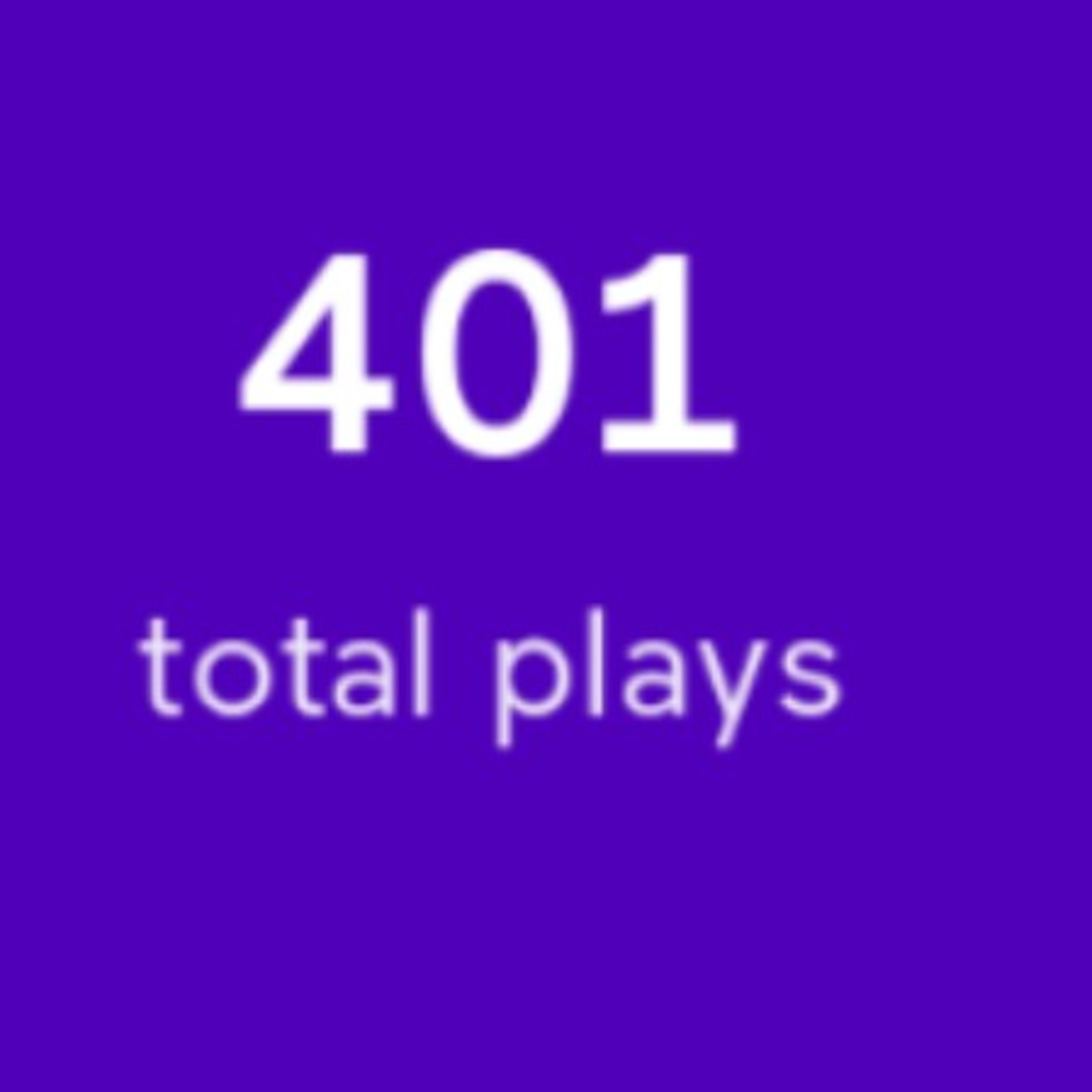 TYSM for 401 plays cover art