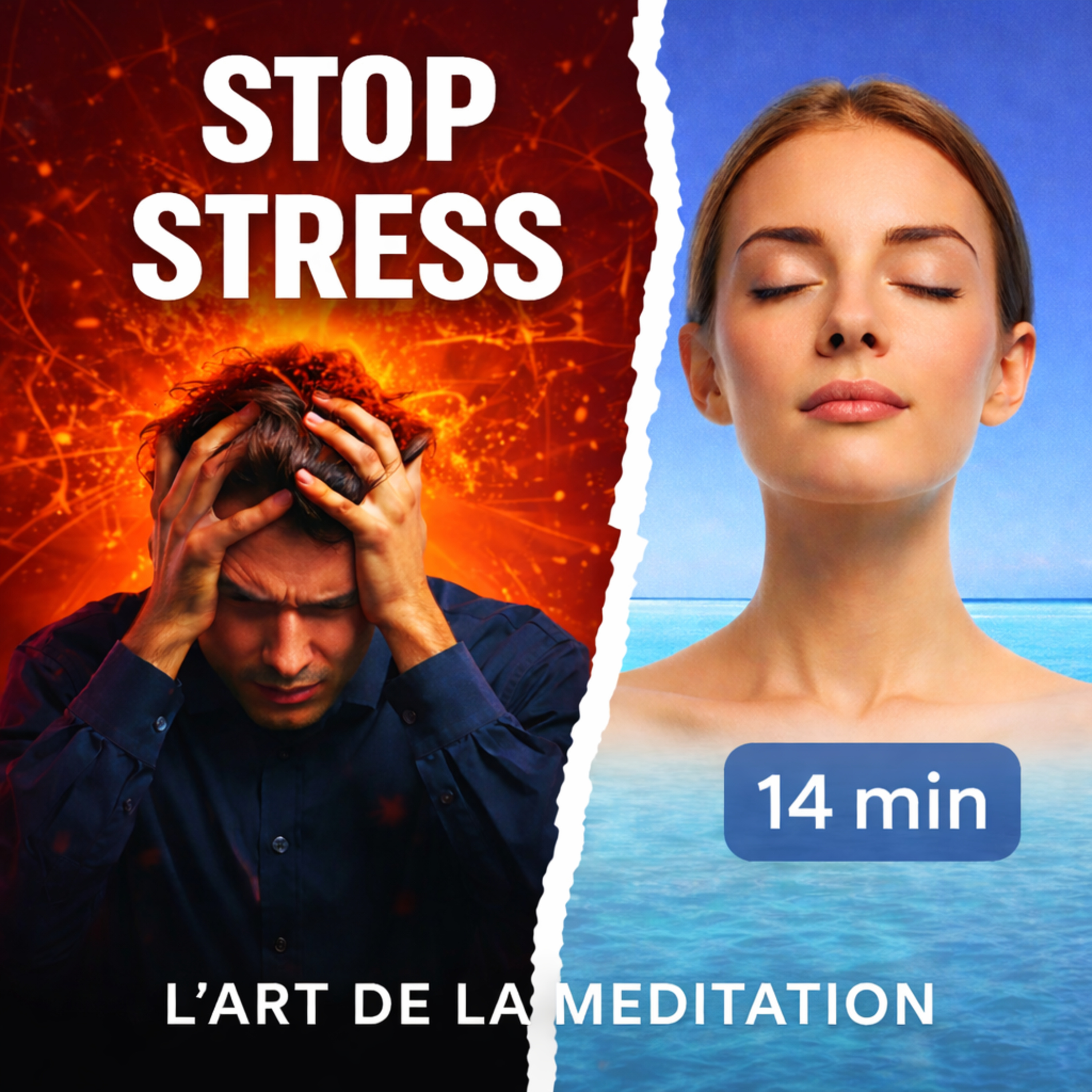 Méditation pour calmer le stress et l’anxiété – 14 min cover art