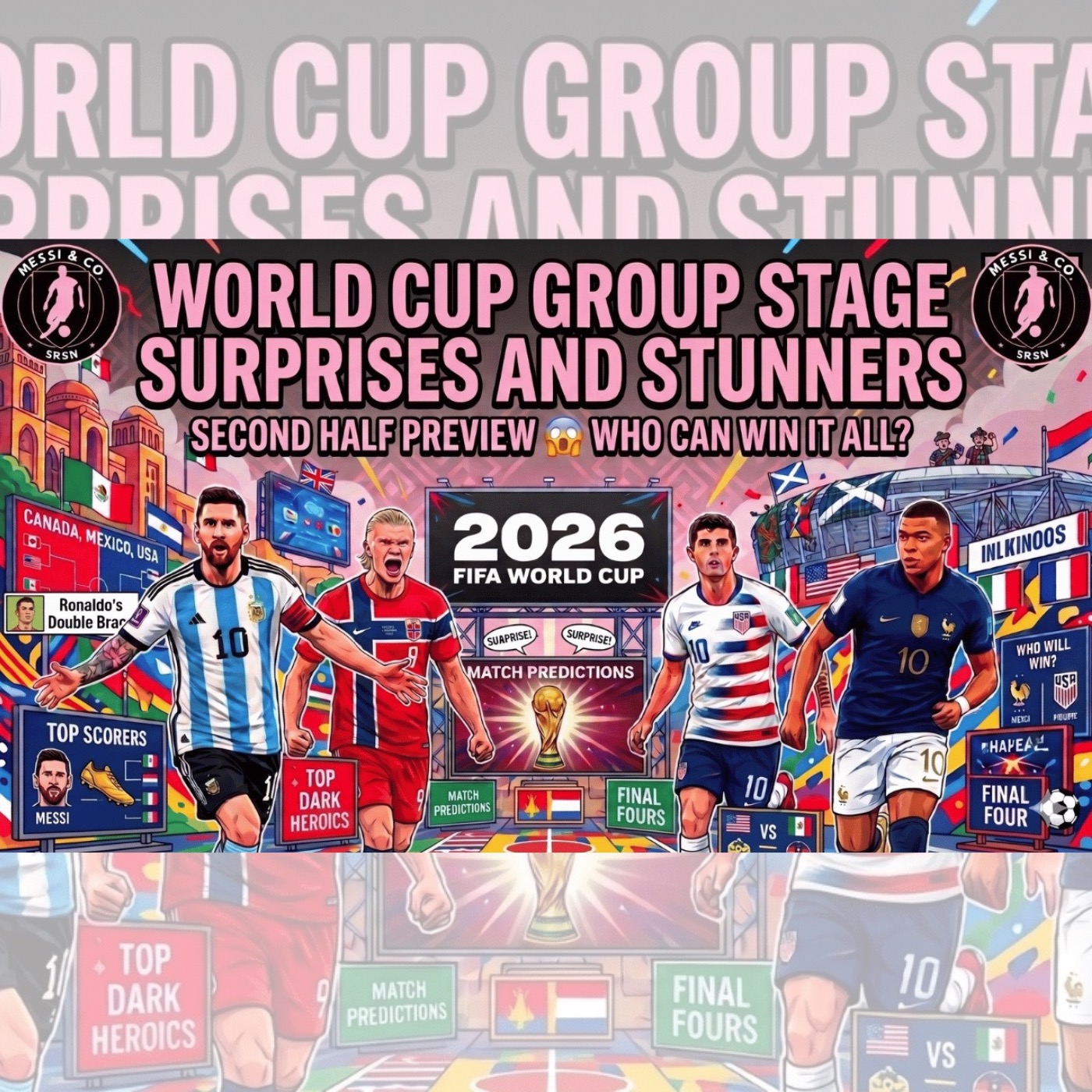 World Cup Group Stage SHOCKERS 🤯 Messi Magic, Upsets, Dark Horses & Knockout Predictions 🏆 cover art