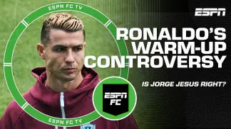 What to make of Ronaldo's warm-up situation 👀 Should Jorge Jesus have played him? 🤔 | ESPN FC (2026) poster