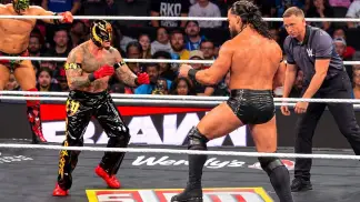 The Judgement Day vs Rey Mysterio & Dragon Lee Full Match | WWE Raw 10/5/2026 (2026) poster