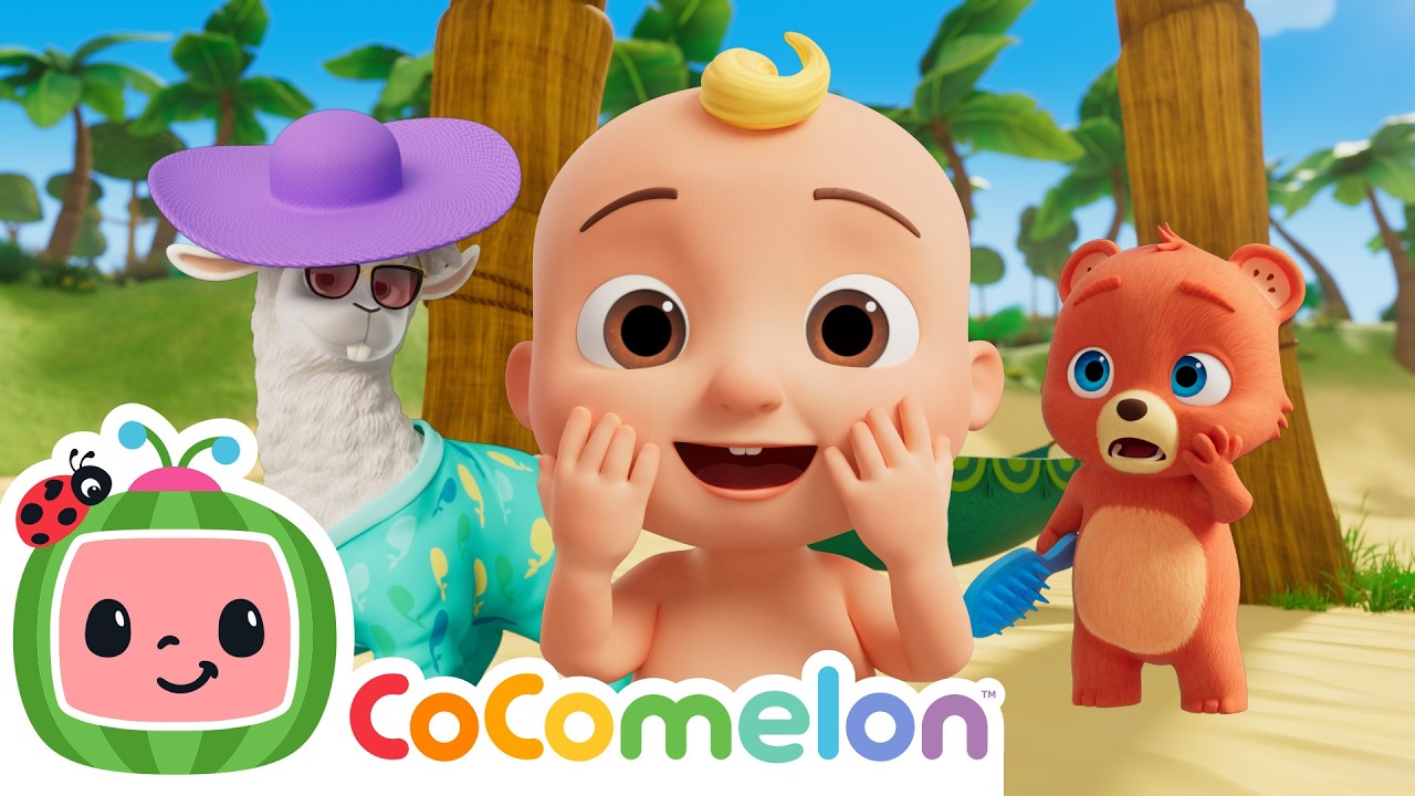Fun Animal Beach Adventure! | CoComelon | Sing Along | Learn about Animals cover art