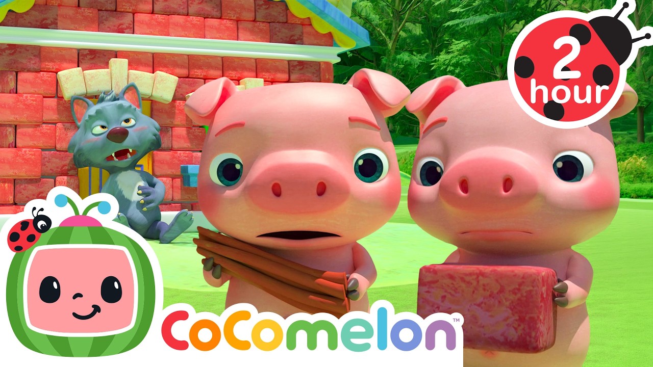 Three Little Pigs! 🐷 | CoComelon | Sing Along | Learn about Animals cover art