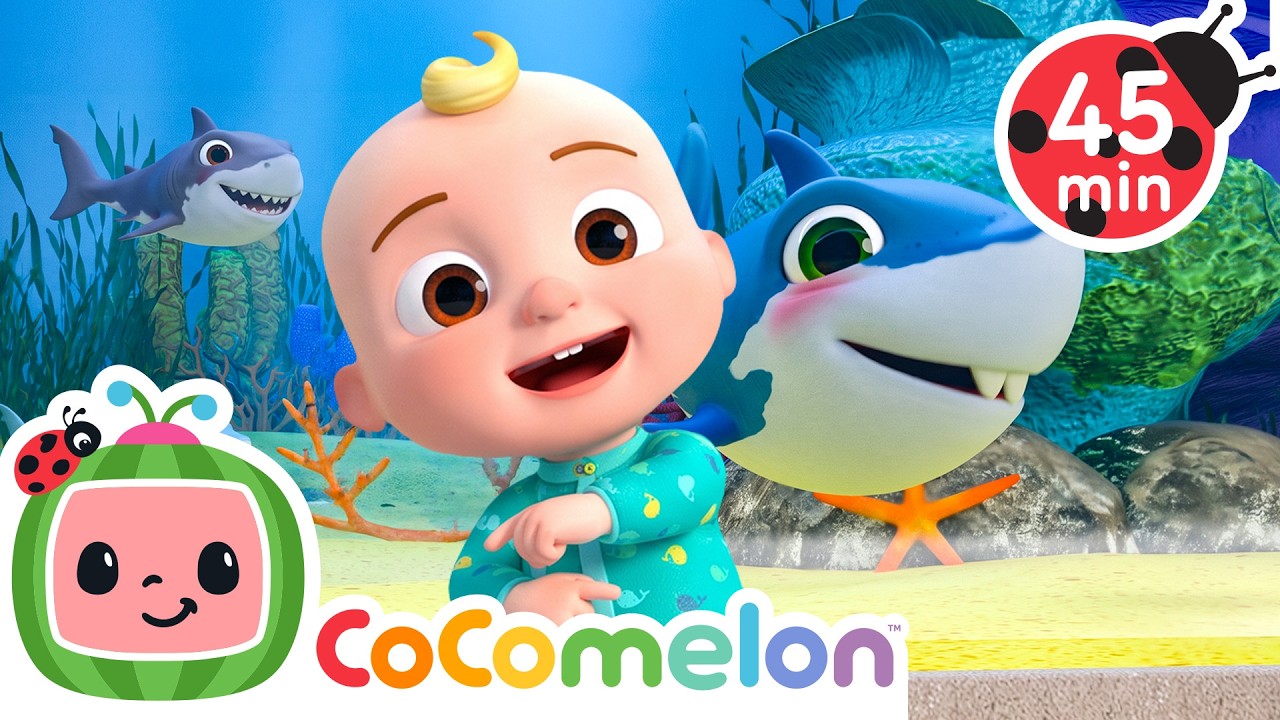 Baby JJ's Shark Submarine Dance 🦈🌊 | CoComelon | Sing Along | Learn about Animals cover art
