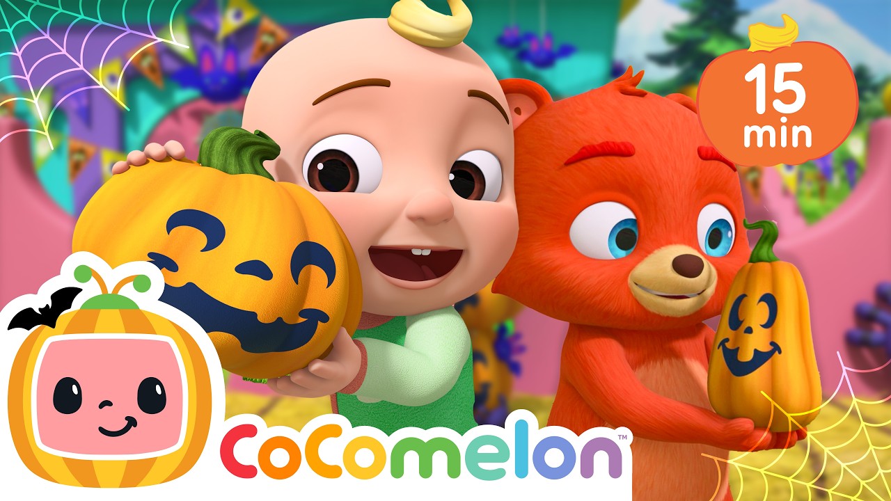 JJ and Boba's Little Pumpkin Patch | JJ's Animal Time | Halloween Sing Along | Learn about Animals cover art
