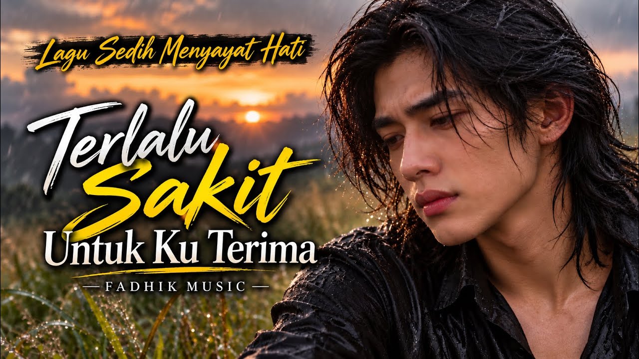 TERLALU SAKIT UNTUK KU TERIMA - Lagu Menyayat Hati (Official Lyric Video) Slow Rock Melayu 2026 cover art