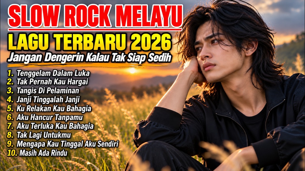 SLOW ROCK MELAYU TERBAIK 2026 / TENGGELAM DALAM LUKA / Full Album Lagu Malaysia Paling Menyayat Hati cover art