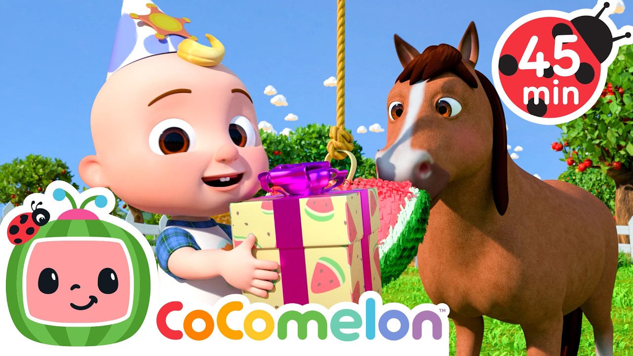 JJ's Birthday with Farmyard Friends | CoComelon | Sing Along | Learn about Animals cover art