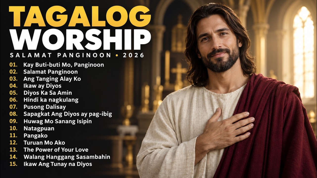 TAGALOG WORSHIP SONGS 2026 – Nakakaantig na Mga Awit ng Papuri para sa Kapayapaan at Panalangin cover art
