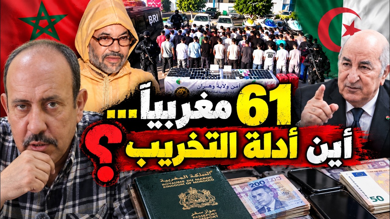 الجزائر تتهم 61 مغربياً بالتخريب… والرباط تتفرج على المسرحية بصمت؟ cover art