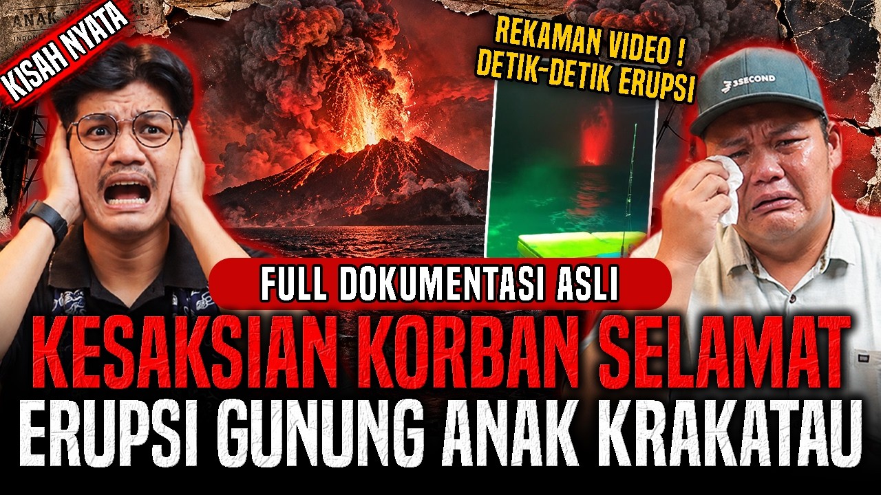 VIRAL ! LAVA PIJARNYA NYEMBUR DI DEPAN MATA SAYA BANG ! SAKSI HIDUP ERUPSI GUNUNG ANAK KRAKATAU ! cover art