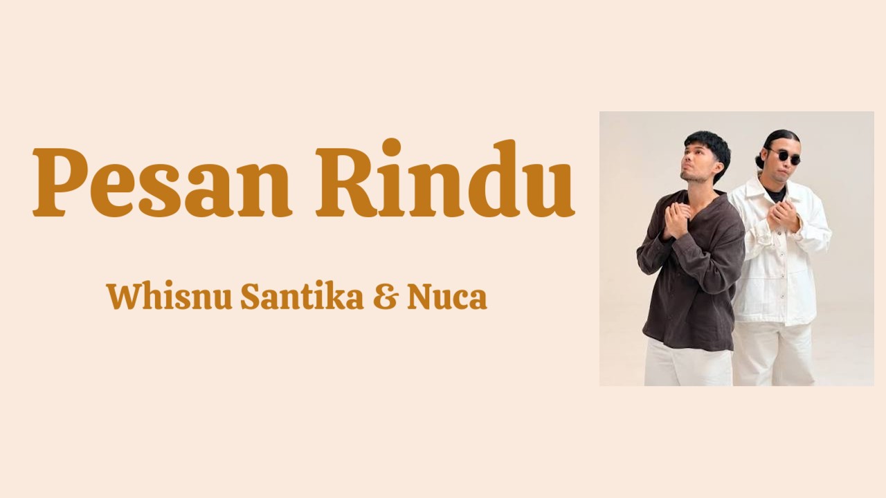Pesan Rindu | - Whisnu Santika & Nuca Lyrics / Lirik cover art