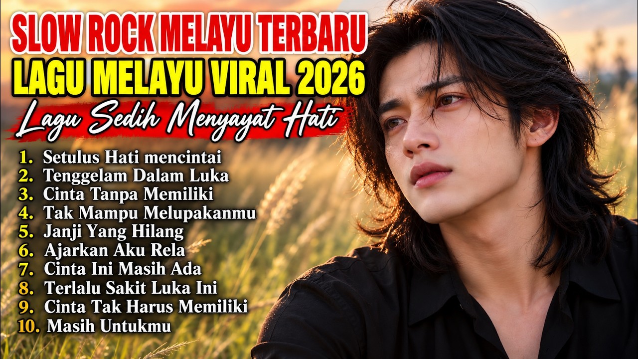 SLOW ROCK MELAYU TERBAIK 2026 / SETULUS HATI MENCINTAI / Lagu Malaysia Paling Menyayat Hati cover art