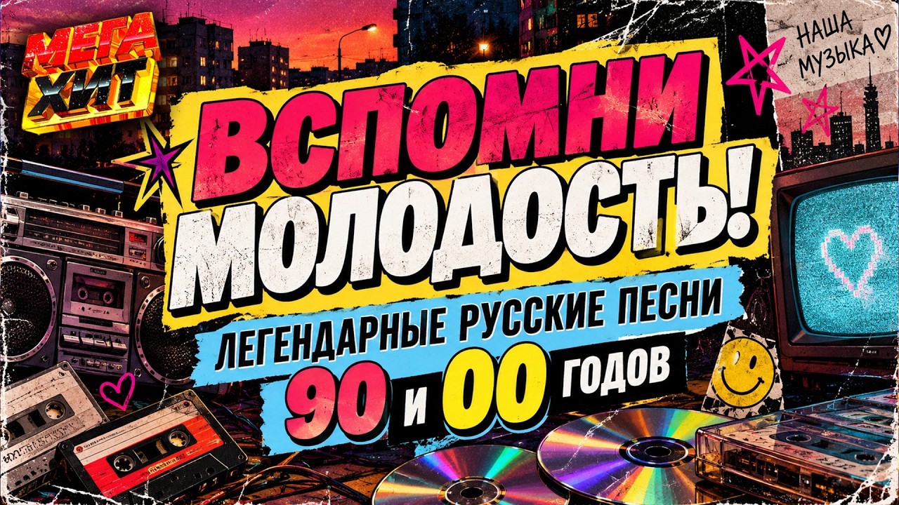 Вспомним молодость! ЛЕГЕНДАРНЫЕ РУССКИЕ ПЕСНИ 90 И 00 ГОДОВ!!! @MEGA_HITu200b cover art