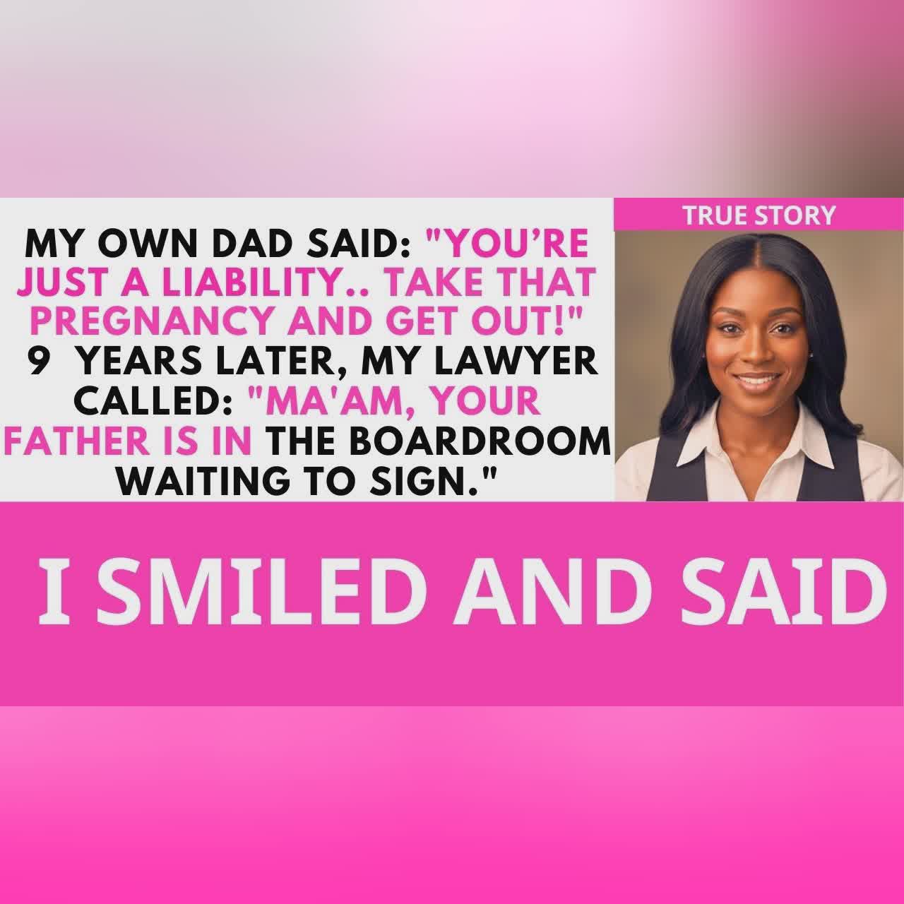 Dad Called Me a Liability and Kicked Me Out Pregnant—9 Years Later, I Bought His Debt cover art