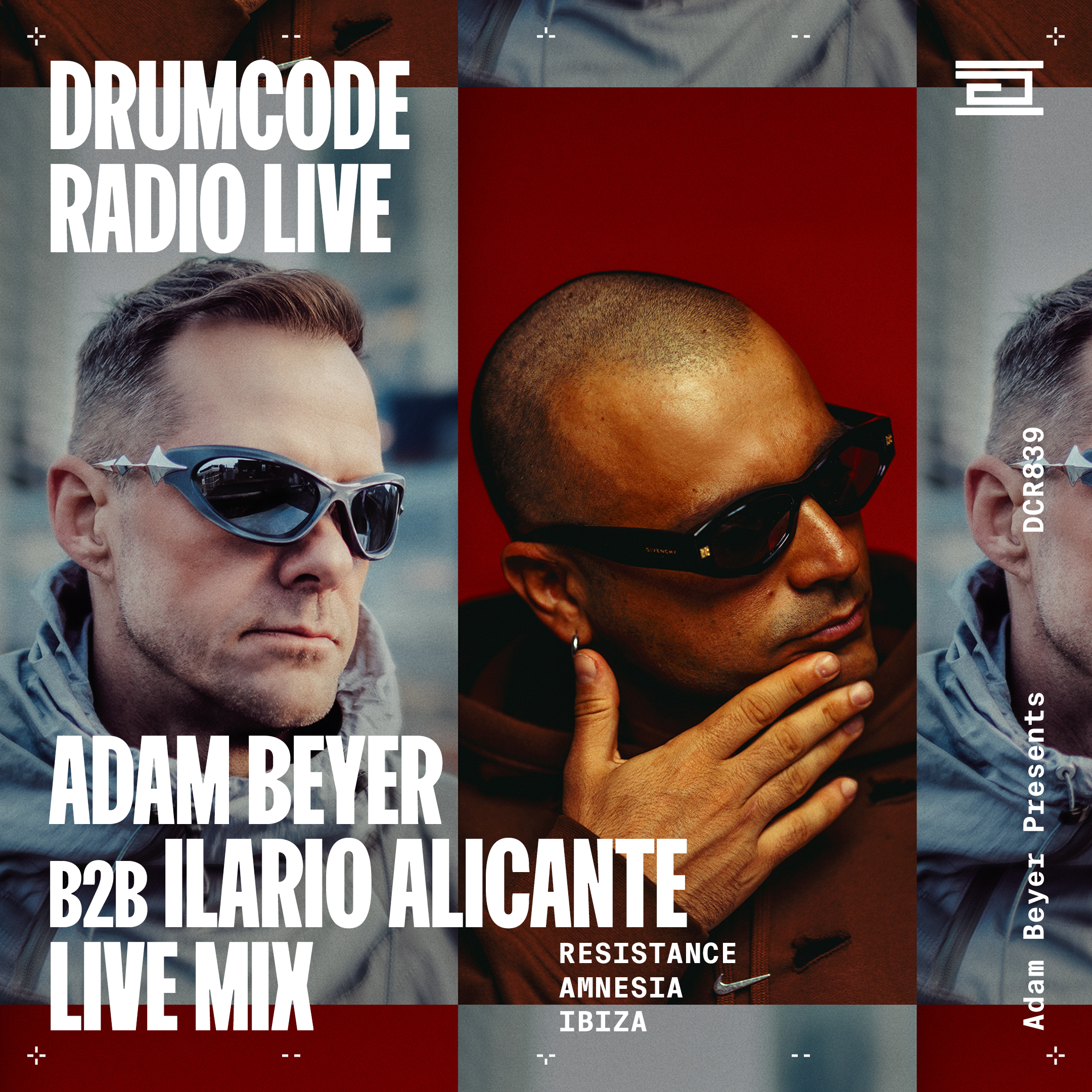 DCR839 - Drumcode Radio Live - Adam Beyer & Ilario Alicante live from Amnesia Ibiza cover art