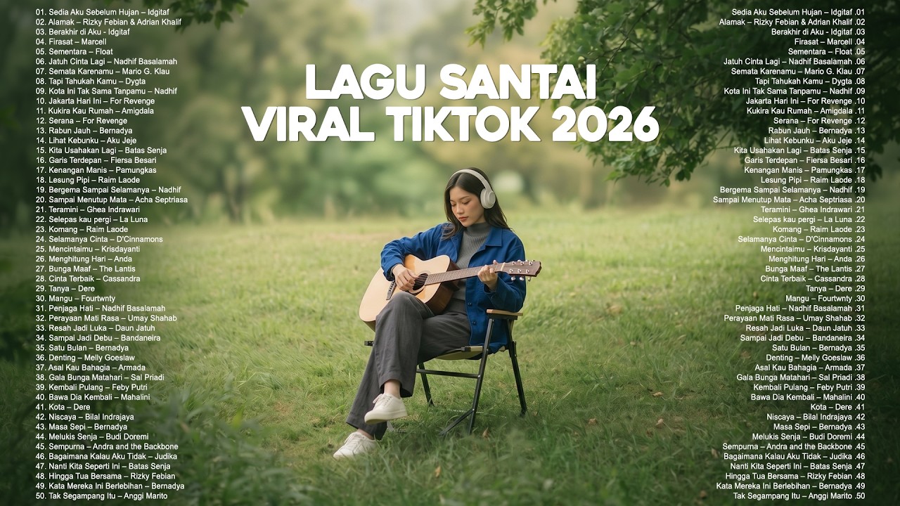 Lagu Santai Viral Tiktok 2026 🤍🎧 — Lagu Pop Indonesia Terbaru 2026 | Lagu Trending Indonesia 2026 🍃 cover art