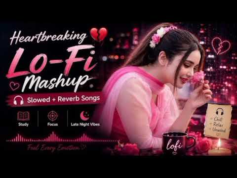 Heartbroken Lofi Songs 💔 | Slowed + Reverb | Study / Focus / Night Mood 🎧 cover art
