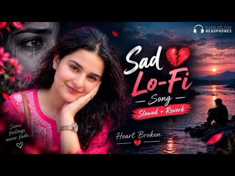 Heartbroken Lofi Songs 💔 | Slowed + Reverb | Study / Focus / Night Mood 🎧 cover art