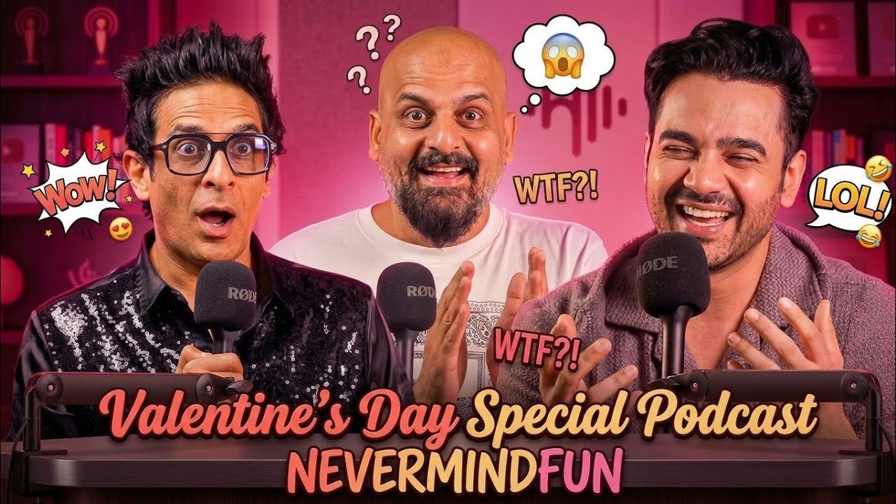 Valentine's Day Special Drama! π | Barkat Uzmi & Ahmed Khan Podcast | Nevermindfun cover art