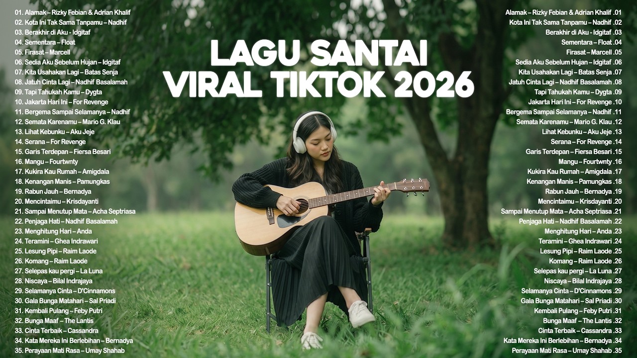 Lagu Santai Viral Tiktok 2026 — Lagu Santai Buat Kerja 2026 🍃 | Lagu Terbaru 2026 🤍🎧 by Valovadinata cover art