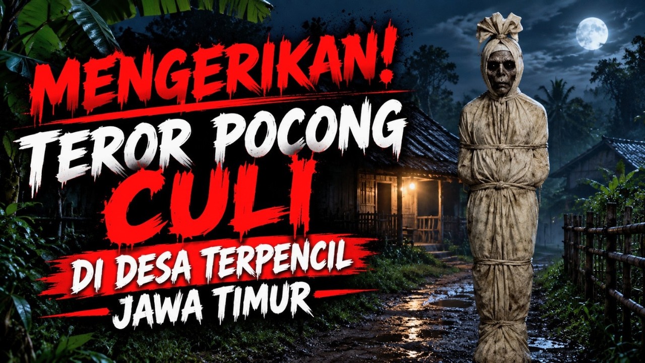 MENGERIKAN!! TEROR POCONG CULI DI DESA TERPENCIL JAWA TIMUR - CERITA HOROR - KISAH HOROR MISTIS cover art