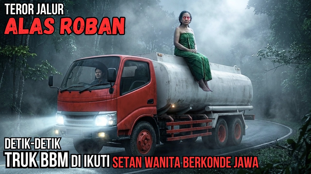 TEROR JALUR ALAS ROBAN!! DETIK2 TRUK BBM DI IKUTI SETAN WANITA BERKONDE JAWA - CERITA HOROR MISTIS cover art