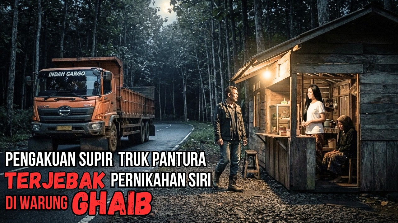 PENGAKUAN SUPIR TRUK PANTURA!! TERJEBAK PERNIKAHAN SIRI DI WARUNG GHAIB - CERITA HOROR MISTIS cover art
