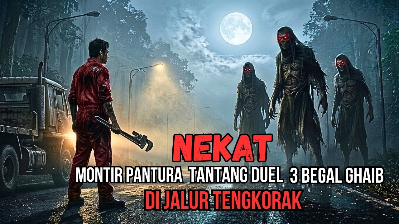 NEKAT! MONTIR PANTURA TANTANG DUEL 3 BEGAL GHAIB DI JALUR TENGKORAK - CERITA HOROR - KISAH HOROR cover art