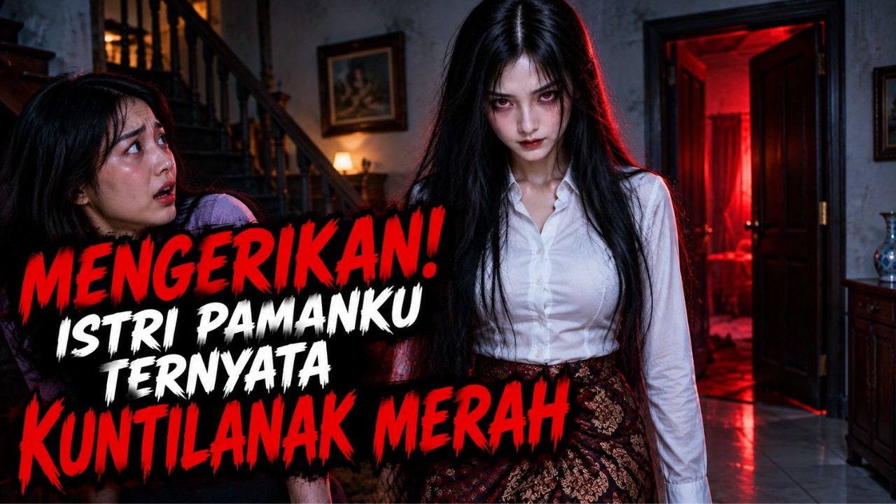 MENGERIKAN!! ISTRI PAMANKU TERNYATA KUNTILANAK MERAH - CERITA HOROR - KISAH MISTIS cover art
