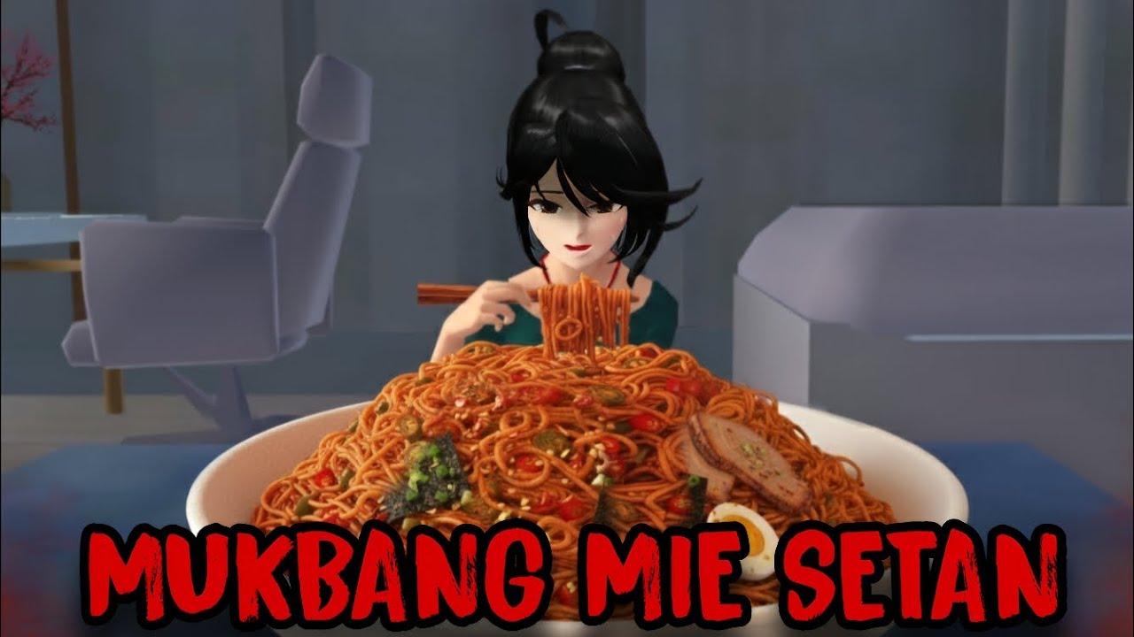 MUKBANG MIE SETAN || HORROR MOVIE SAKURA SCHOOL SIMULATOR cover art