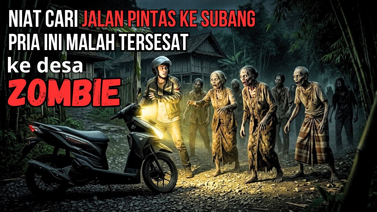 NIAT CARI JALAN PINTAS KE SUBANG PRIA INI MALAH TERSESAT KE DESA ZOMBIE - CERITA HOROR MISTIS cover art
