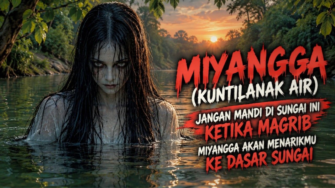 MIYANGGA (KUNTILANAK AIR) - SOSOK YANG SELALU MUNCUL DI WAKTU MAGRIB - CERITA HOROR - KISAH MISTIS cover art