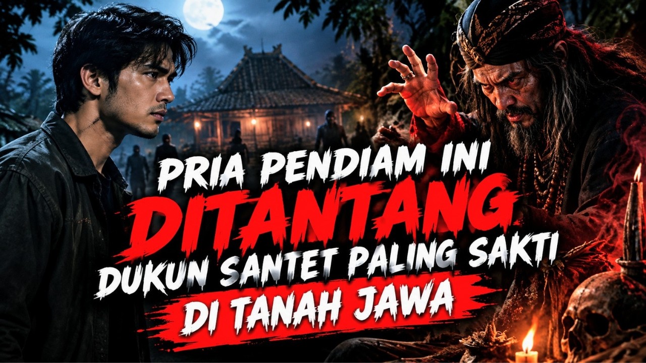 PRIA PENDIAM INI DITANTANG DUKUN SANTET PALING SAKTI DI TANAH JAWA - CERITA HOROR - KISAH MISTIS cover art