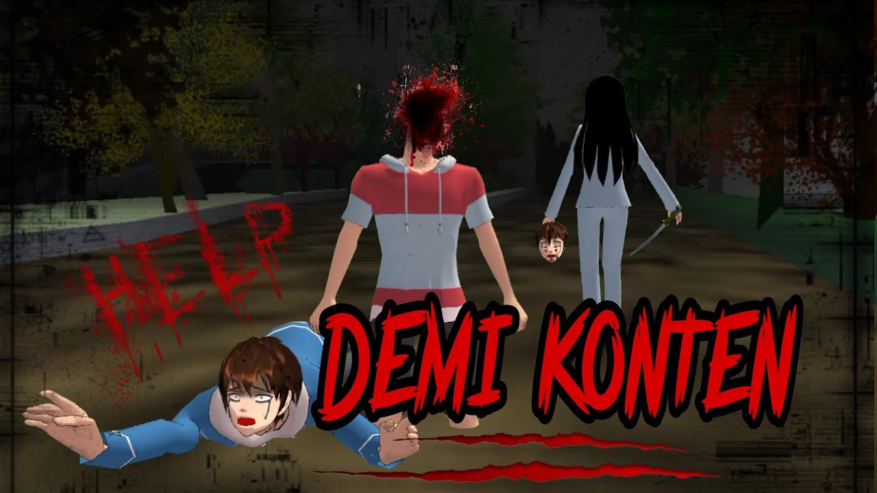DEMI KONTEN | HORROR MOVIE SAKURA SCHOOL SIMULATOR