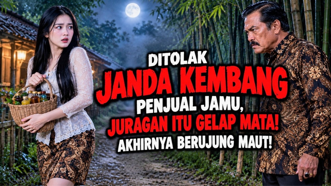 DITOLAK JANDA KEMBANG PENJUAL JAMU JURAGAN ITU GELAP MATA AKHIRNYA BERUJUNG MAUT - CERITA HOROR cover art